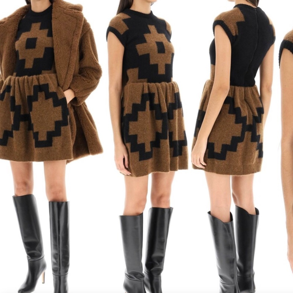 🤎 MaxMara runway mohair blend mini dress NWT 🤎